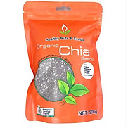 Hạt chia hữu cơ Healthy Food & Nuts Organic Chia Seed 500g của Úc