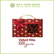 Hộp Quà Velvet Nho Khô Nâu REAL FOOD 1000g Hộp