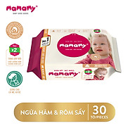 Khăn ướt Mamamy ngừa hăm, rôm sảy 30 tờ an toàn cho trẻ sơ sinh