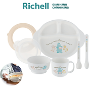 Bộ Đồ dùng Ăn dặm Richell 7 món có Đế hít chống đổ