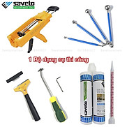 Combo keo chít mạch Saveto, keo chà ron gạch Saveto epoxy 2 thành phần