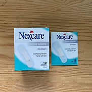 Hộp băng keo cá nhân trong suốt 3M Nexcare Clear, 10 miếng gói, 10 gói hộp