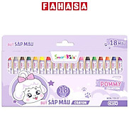 Hộp 18 Bút Màu Sáp Pommy Collection - Smartkids CR14