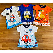 Set 3 bộ quần áo cotton cho bé trai