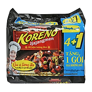 Lốc 4 Gói Mì Trộn Tương Đen Koreno Jjajangmen 115G