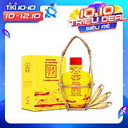 Nước Mắm Tĩn Cá Cơm Vàng Ruột Đỏ độ đạm 60N tự nhiên tĩn gốm 250ml nước