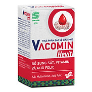 Viên Uống Bổ Sung SắtCho Người Có Nguy Cơ Thiếu Máu Kết Hợp Acid Folic