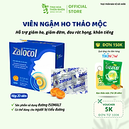 Viên ngậm ho thảo mộc Zalocol Hỗ trợ giảm đờm, đau rát họng, khản tiếng