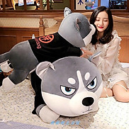 Gấu Bông Chó Husky Siêu To Khổng Lồ size 1m 1m2 1m5_ Chó Husky Siêu Mềm Mịn