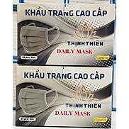 Combo 2 Hộp Khẩu Trang Y Tế 4 Lớp Thịnh Thiên Màu Xám