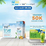 Thùng 48 hộp sữa chua uống tiệt trùng hương cam tự nhiên TH True Yogurt