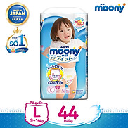 Tã quần cao cấp Moony L44 dành cho bé gái