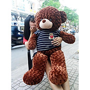 GẤU BÔNG TEDDY KHỔ VẢI 1M4 CAO 1M2 MÀU NÂU