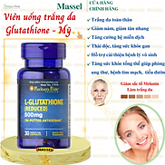 Viên uống trắng da Glutathione Puritan s Pride Premium L-Glutathione 500mg