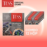 Combo 12 hộp Trà đen Tess Blueberry Tart vị hoa oải hương và việt quất 20