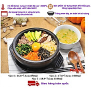 Tôđất nâu tráng men làm cơm trộn Bibimbap, canh,lẩu kim chi, mì cay