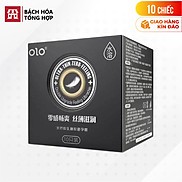 Hộp 10 cái Bao cao su OLO 0.01 Ultrathin Zero Feeling - Siêu mỏng, gai,