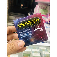 Bao cao su 3 trong 1 Thái Lan - ONETOUCH MIXX 3 PLUS Gân, Hạt nổi, Kéo dài