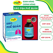 Phế Quản Không Đường Kính PQA Hỗ Trợ Hạn Chế Ho Nhiều