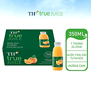 Thùng 24 chai nước cam tự nhiên TH True Juice 350ml 350ml x 24