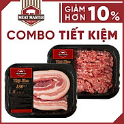 HCM Combo Heo tiếp kiệm Thịt xay - Ba rọi Meat Master  400 G  - Giao nhanh