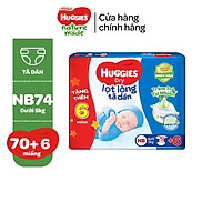 Tặng kèm miếng Tã dán sơ sinh Tràm Trà Tự Nhiên Huggies NB40 NB70 S54 S80