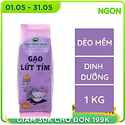 Gạo Lứt Tím đóng túi 1KG Vinh Hiển - Đạt chuẩn HACCP - Ngọt cơm, dinh dưỡng