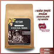 Cacao ngòi- Nhân hạt cacao rang túi 250g - Ăn trực tiếp hay làm bánh