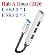 Hub bộ chuyển cổng USB 4 in 1 cho laptop Hoco HB26 - Hàng chính hãng