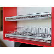 Hàng chính hãng Giá bát đĩa cố định tủ trên Gerari chất liệu Inox bóng cao