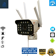 CAMERA YOOSEE WIFI 4 RÂU 20 LED XOAY 180 ĐỘ 5.0 MPX CẢNH BÁO CHỐNG TRỘM