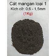 Cát Mangan lọc nước loại 1. Cát Mangan bọc 2 lớp chất lượng cao. Kích cỡ 0