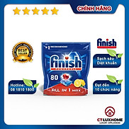 Viên rửa chén bát Finish All In One Max 80 viên