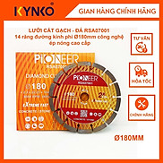 LƯỠI CẮT GẠCH - ĐÁ RSA07001 14 răng đường kính phi 180mm công nghệ ép nóng