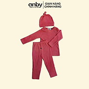 Bộ quần áo dài tay body trẻ em ANBY unisex nhiều màu cho bé từ sơ sinh đến