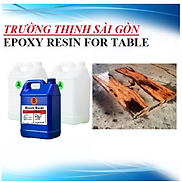 Keo Epoxy Resin Trong suốt Làm Bàn Ghế Nội Thất E68AB Thùng 20Kg