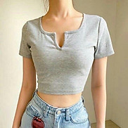 ÁO THUN CROPTOP CO GIÃN 4 CHIỀU