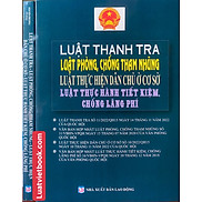 Luật Thanh tra - Luật Phòng chống tham nhũng