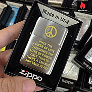 Bật Lửa Zippo 200 Trench Art Peace Design Laser