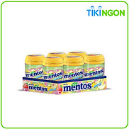 Kẹo Nhai Mentos Sinh Tố Hương Dâu, Chuối, Dưa Lưới Hộp 6 Hũ