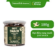 Hạt điều vỏ lụa rang muối Just Snack - 180g