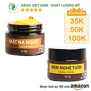 Bộ dưỡng trắng và đánh bay mụn Wonmom  1 Kem nghệ tươi + 1 Mặt nạ nghệ