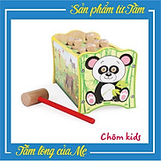 Đồ Chơi Gỗ Đàn Kết Hợp Đập Chuột - Đồ chơi Nhạc Cụ Gỗ