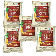 Combo 5 gói Kẹo hồng sâm không đường cao cấp Sugar Free Red Ginseng Candy