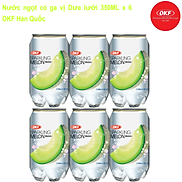 Nước ngọt có ga vị Dưa lưới 350ML X 6 CHAI OKF Hàn Quốc