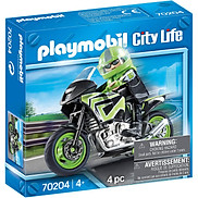 Đồ chơi nhập vai Playmobil Xe moto và người lái