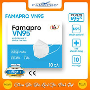 HỘP - FAMAPRO VN95 - Khẩu trang y tế kháng khuẩn 4 lớp Famapro VN95 đạt