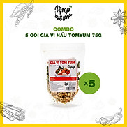 Combo 5 gói gia vị lẩu thái Tomyum Vipep 75g - chuẩn Hadilao