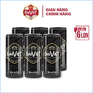 Lốc 06 lon 330ml Bia Black Đại Việt, Bia đen sản xuất theo luật bia tinh