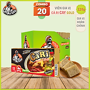 Combo 20 Hộp Viên Gia Vị CÀ RI GOLD CAY Ông Chà Và 120g